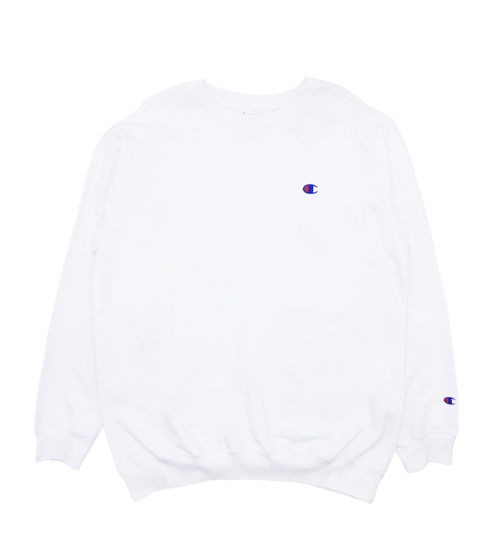CHAMPION CORE LOGO WHITE CREWNECK (BIG&TALL)